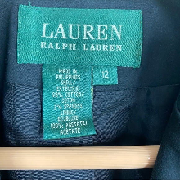 Lauren Ralph Lauren Christmas Blazer 12 Black Classic Old Money Office Siren - Picture 4 of 8
